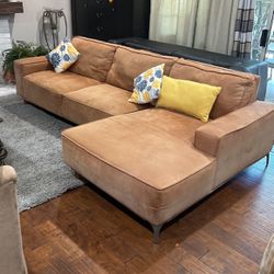 Luxury Orange Couch