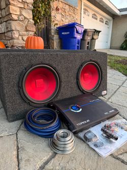 dual 10’s with amp & wiring kit