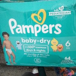Pampers Baby Dry Size 6 64 Count Diapers
