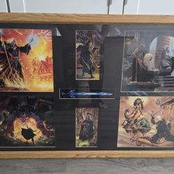 1(contact info removed) Framed Pictures From Dragonlance Fantasy Calendars 38x27