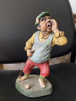 Golfer Statue