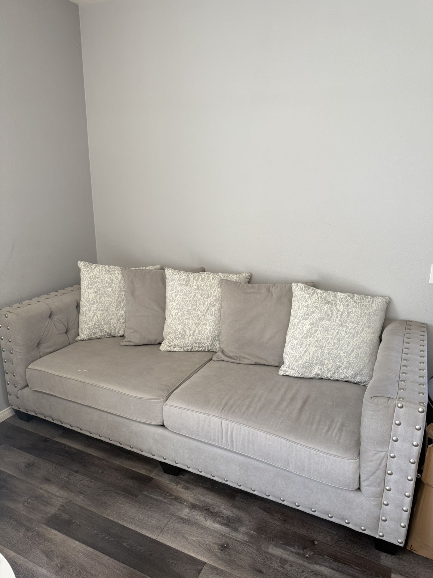 Sofa With Pillows Included (Great Condition)