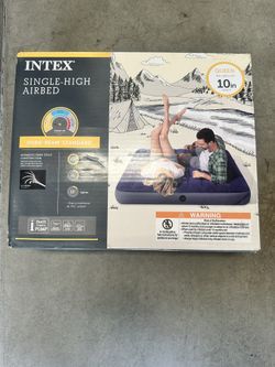 Intex Single High Queen Air Mattress Camping