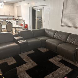 Leather Sectional 
