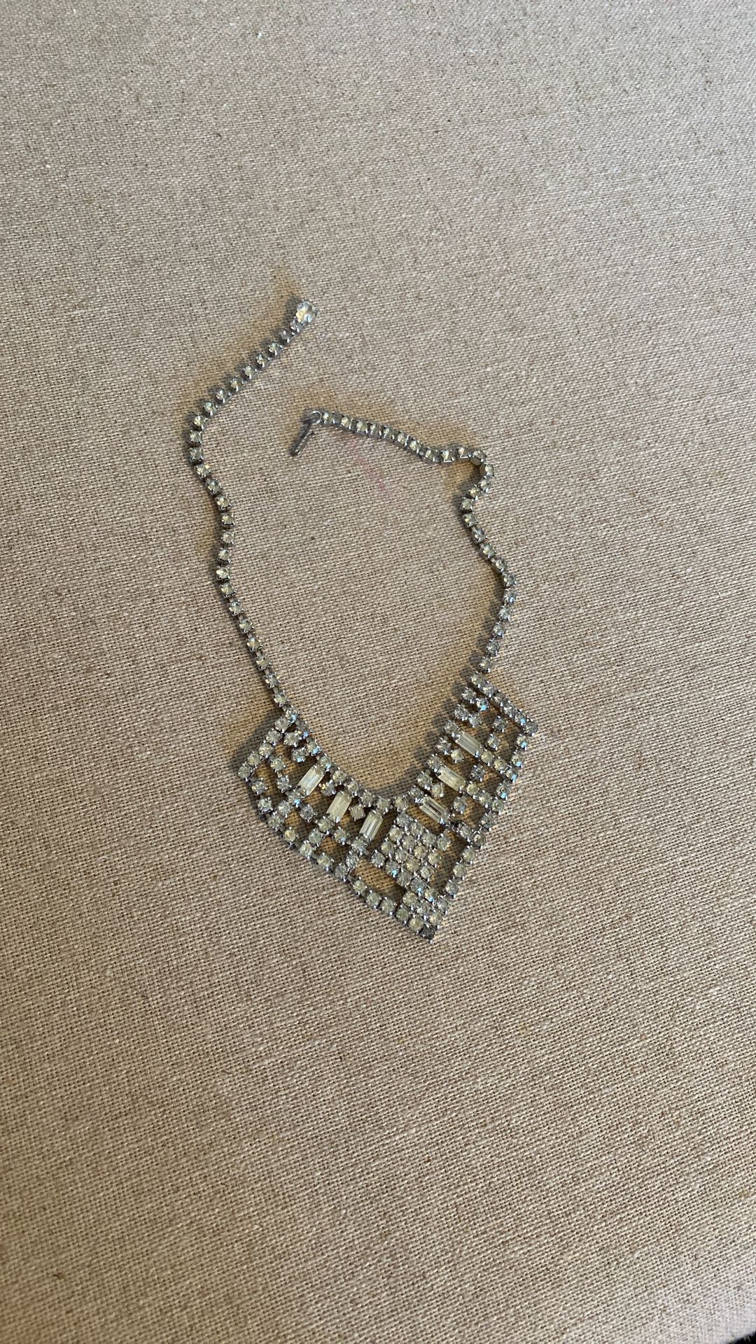 Vintage Crystal Necklace.