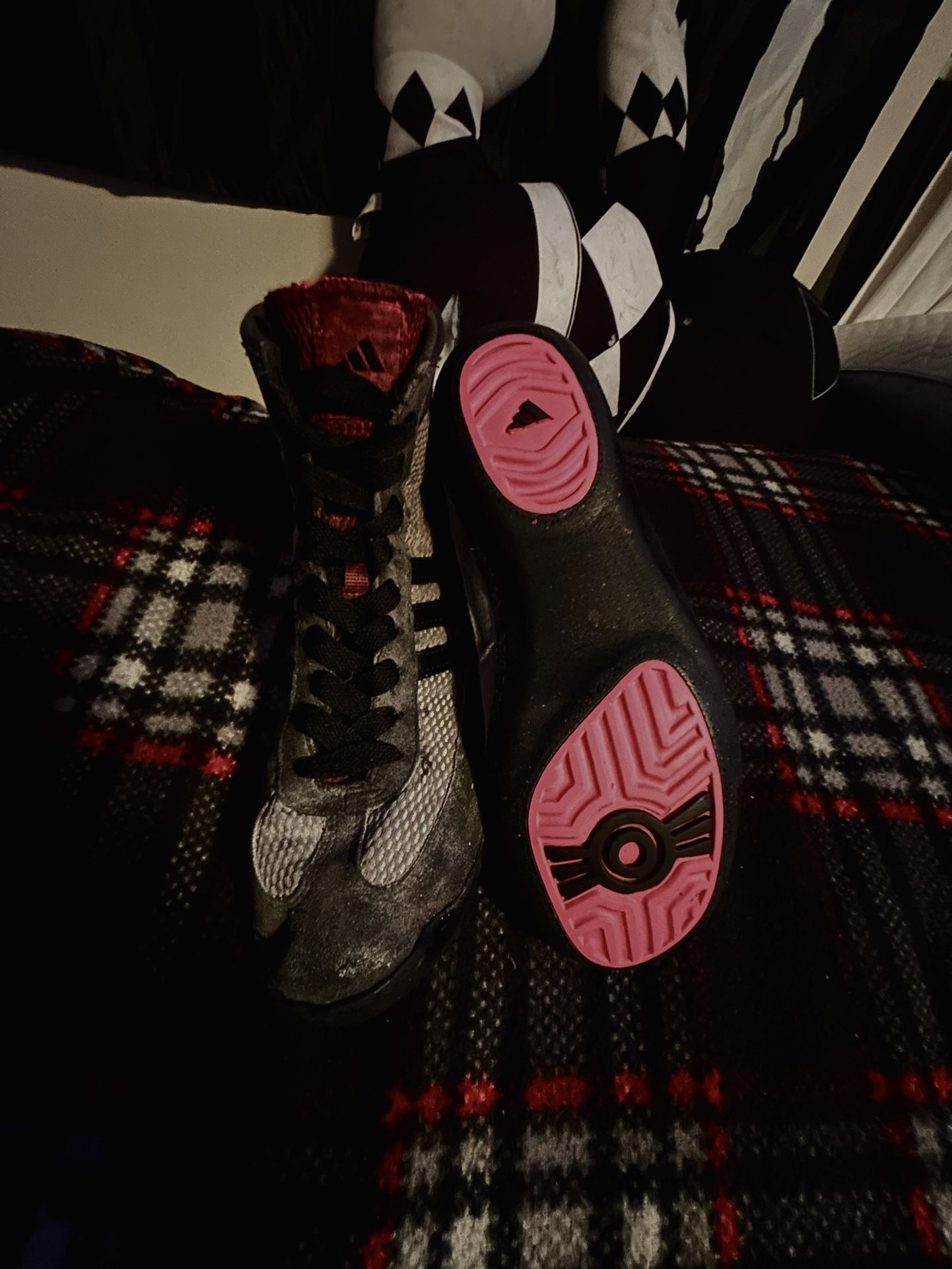 Size 6 1/2 Custom Adidas Combat Speeds Wrestling Shoes