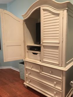 City furniture solid wood armoir