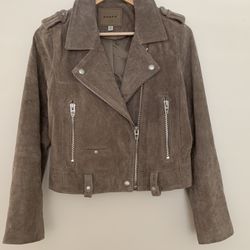 Suede Moto Jacket