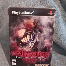 Play Station2 Devil May Cry: 5th Anniversary Collection 2006 Works!