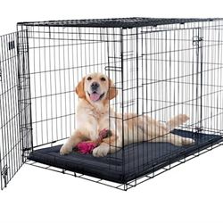 36in x 22in x 24in Wire Dog Crate without Tray but alternative is available.