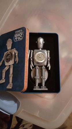 Big Tic Fossil watch robot figure