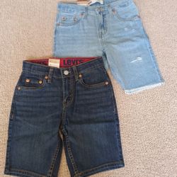 Levi's Light and Dark Blue Denim Shorts Duo