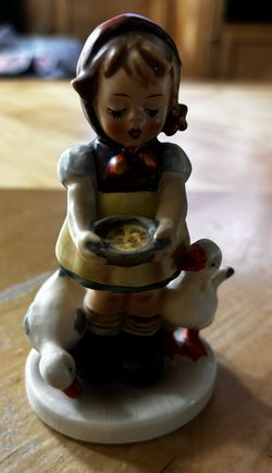 Goebel Hummel #197 Be Patient TMK-3 Style Bee 4 1/4" Girl w/ Ducks 1948