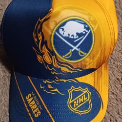 Buffalo Sabers Hickey Cap Hat Snapback Fits Most New Dahlin Norris Tuch