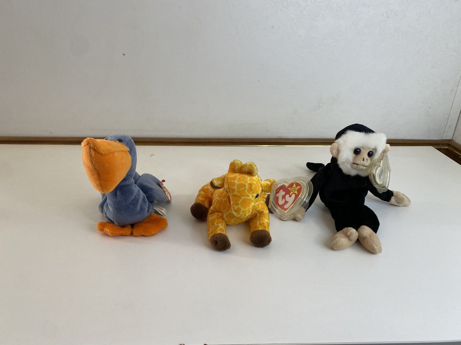 Set of 3 Ty Original Beanie Babies – Scoop, Twigs & Mooch – Pre-Owned