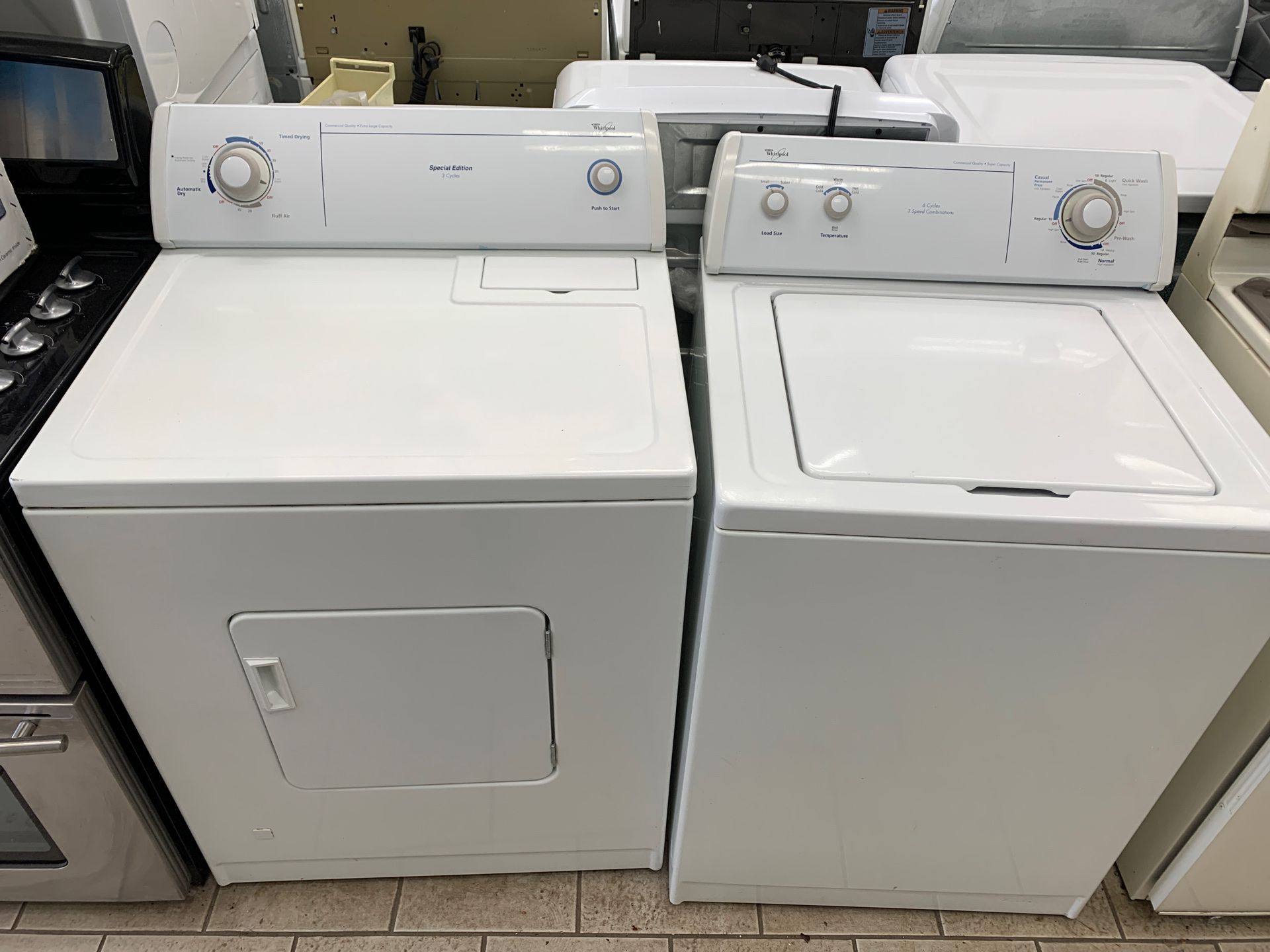 Whirlpool washer dryer set