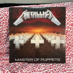 Metallica – Master of Puppets Vinyl Record (Black LP) w/ Sleeve & Lyric Paper – Perfect Condition