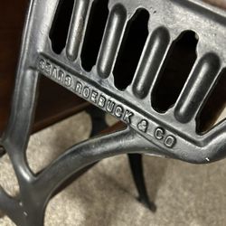 Vintage Sears Roebuck & Company Cast Iron Schooldesk - Restored