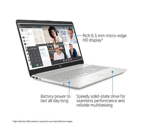 HP 15.6" Notebook, Intel i5, 8GB Memory, 256GB SSD, Windows 10