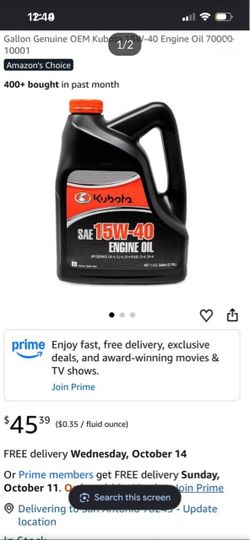 Kubota 15W - 40 Engine Oil