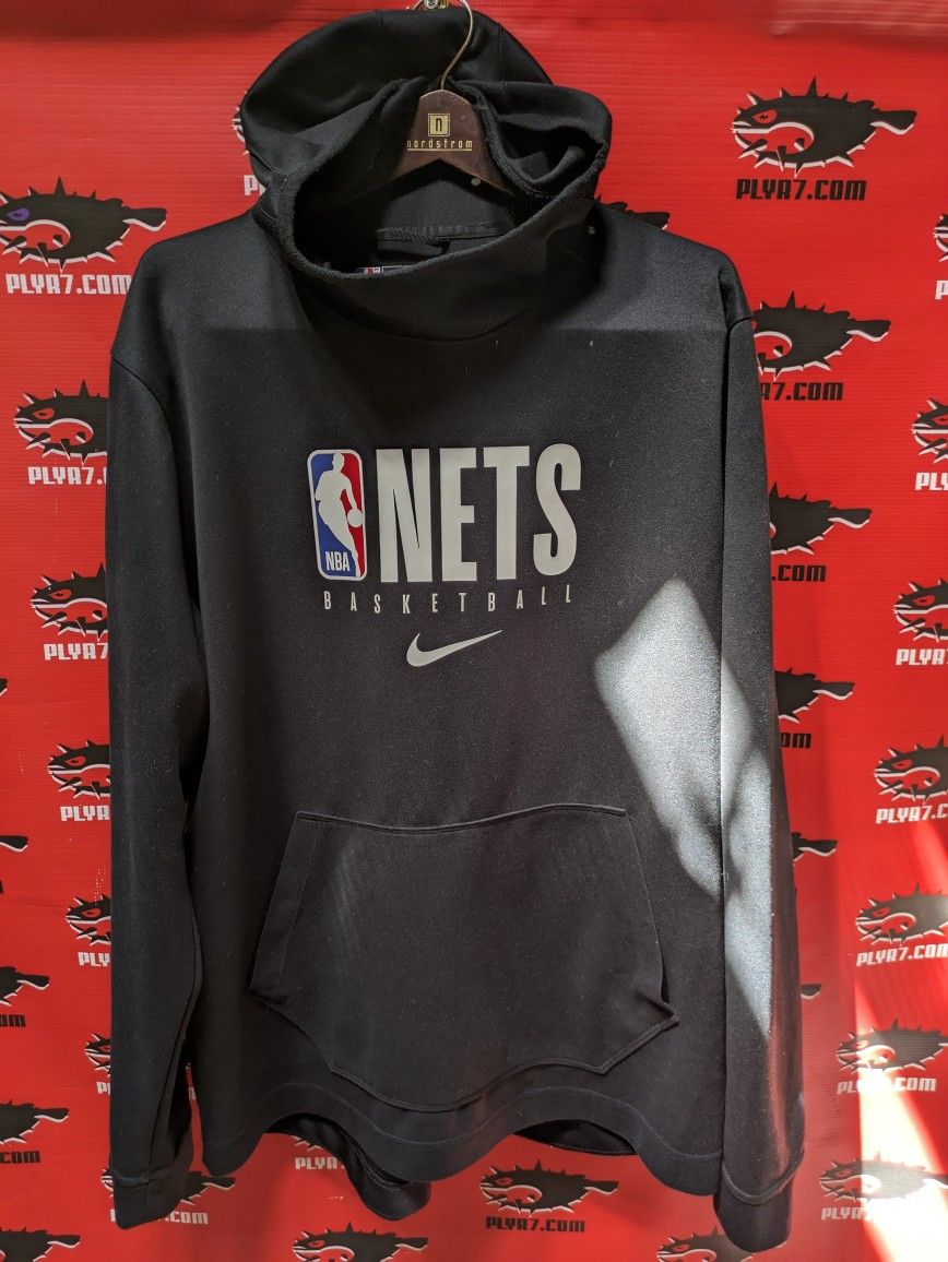 XL Tall Nike Engineered Brooklyn Nets Hooded Sweatshirt