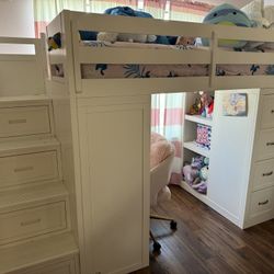 Twin Loft bed With Desk