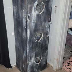 Country style Custom made corner cabinet-hand-painted