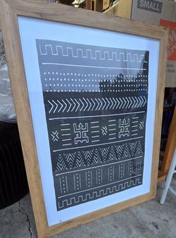 24×30 Geo Print Wall Art