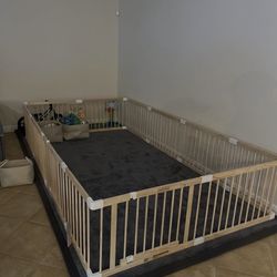 Two full sets of Wooden playpen
