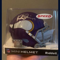 Signed Minnesota Vikings Mini Helmet