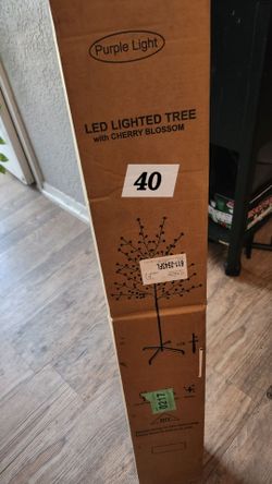 Purple Light LED Lighted Cherry Blossom Tree,cristmas lights ,lamps