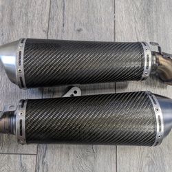 Ducati Monster Termignoni Carbon Exhaust Mufflers