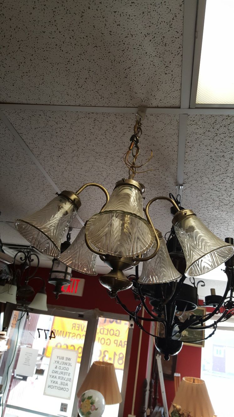 Hanging light fixture chandelier