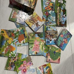 many wood puzzles