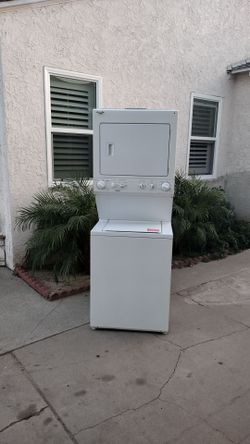 Stackable washer gas dryer