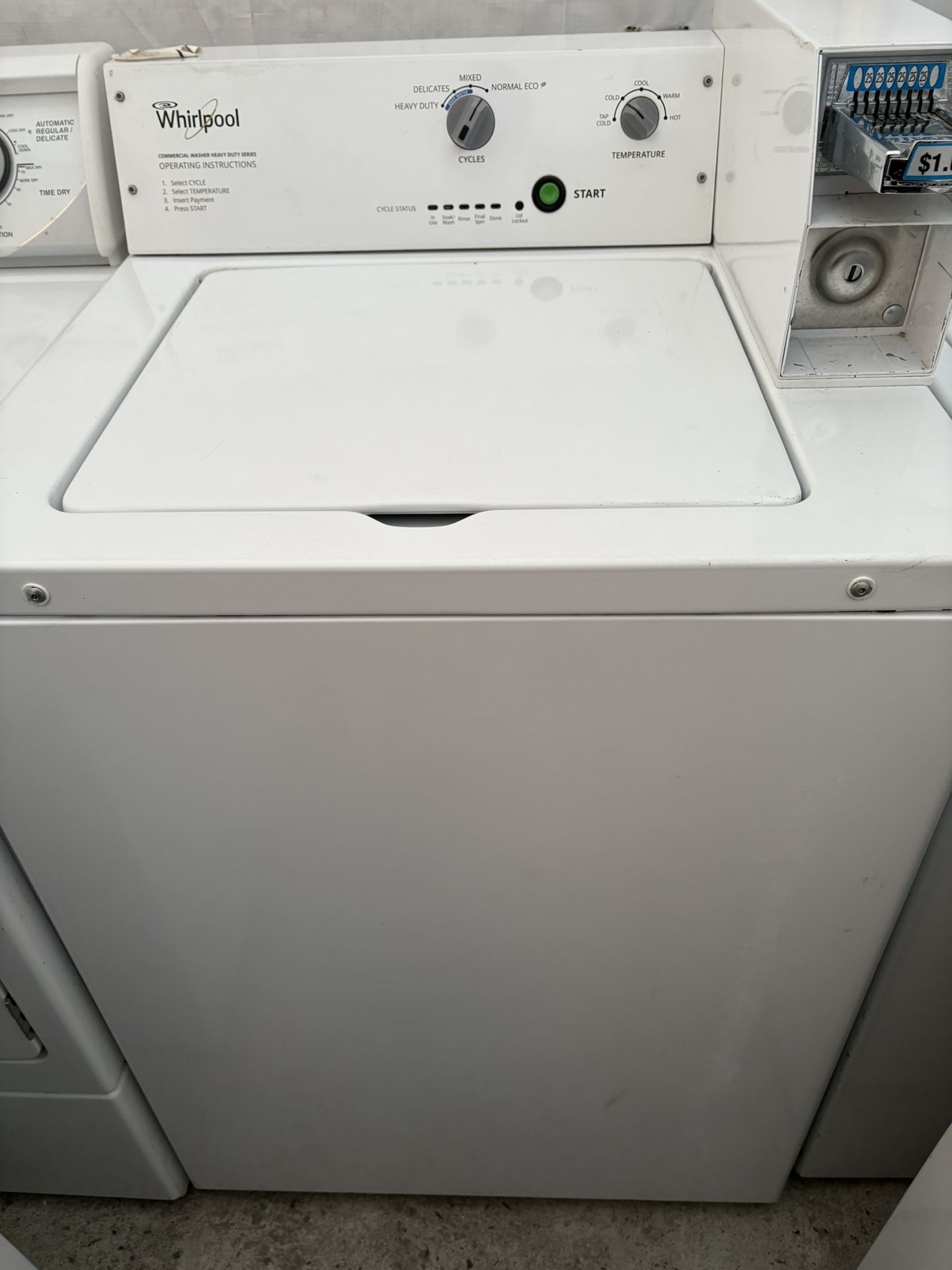 Like New Whirlpool Commercial Coin Washer