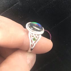 Ammolite  Ring