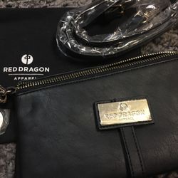 RARE Skate Brand Red Dragon Apparel Clutch Shoulder Bag