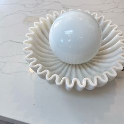 CB2 Ariel Fluted Marble Flus Mt Light