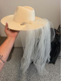 Cowboy hat with veil
