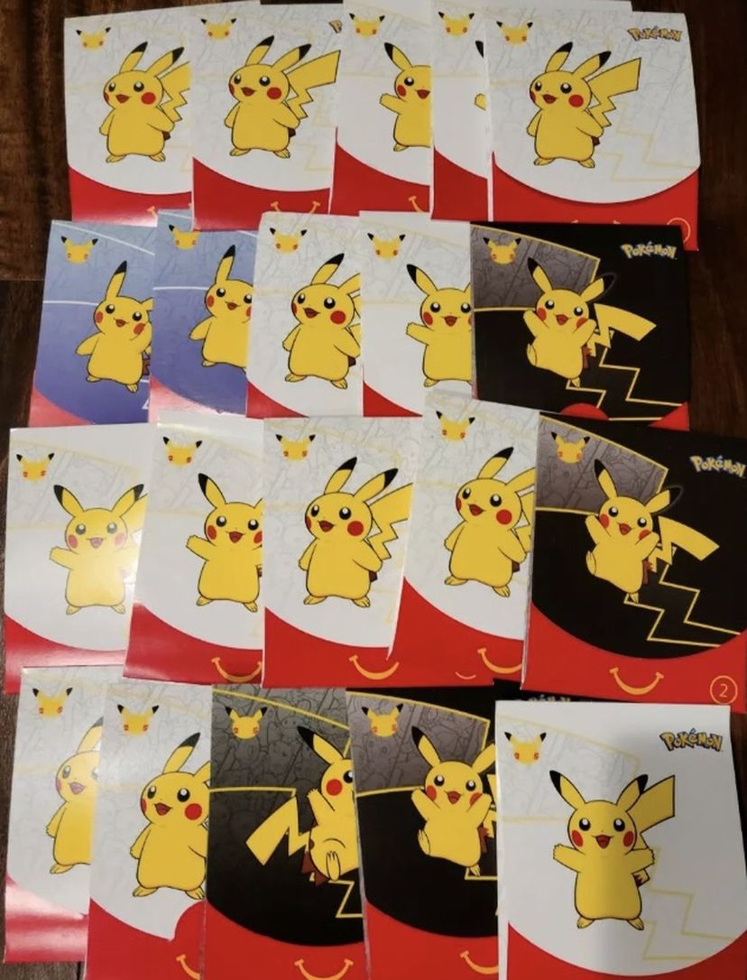 20x Mcdonalds Pokemon 25th Anniversary Promo Cards Sealed Pack 2021