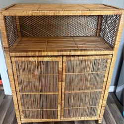Vintage Rattan Bar Stand