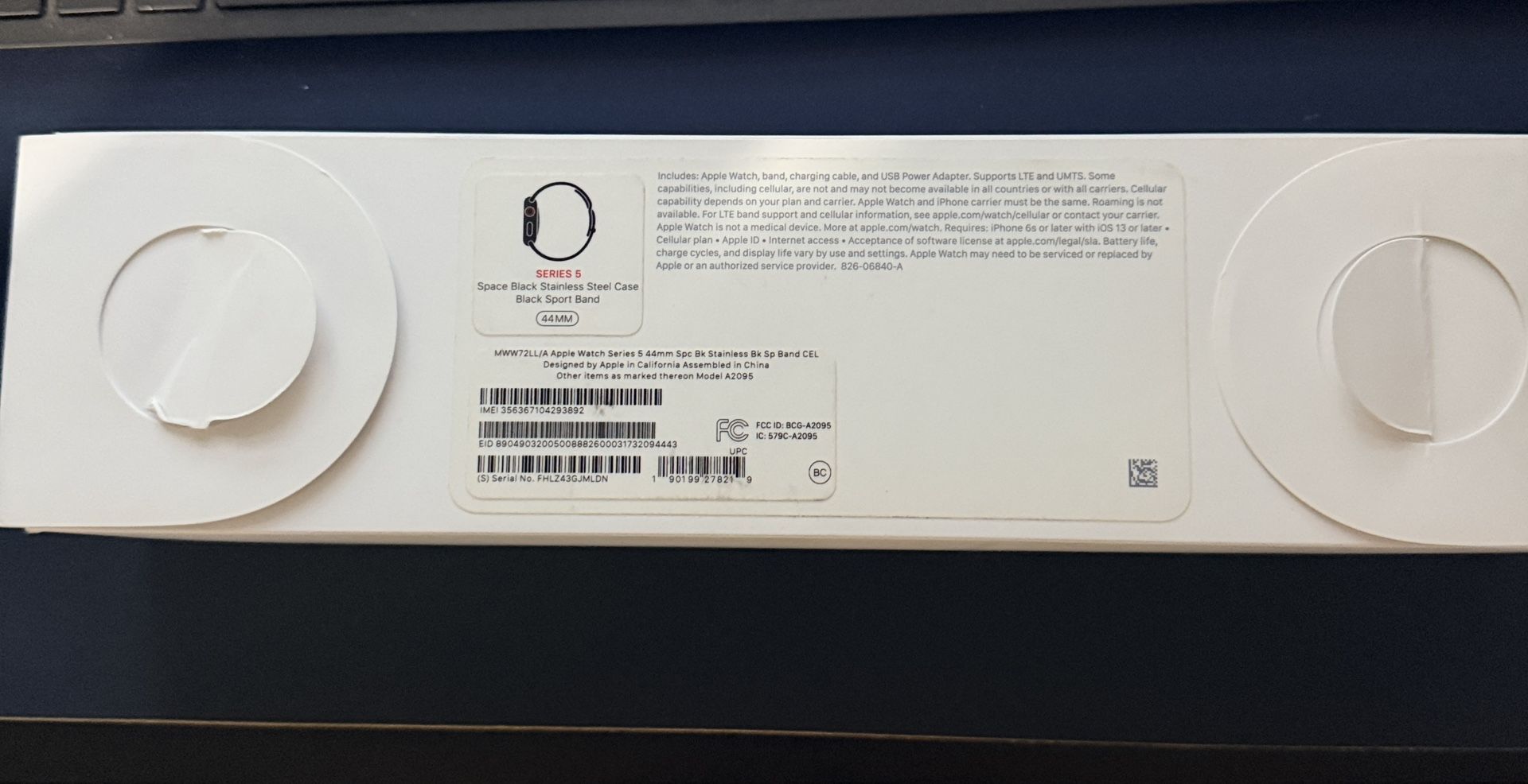 Apple Watch Series 5 Stainless Space Black GPS & Cellular