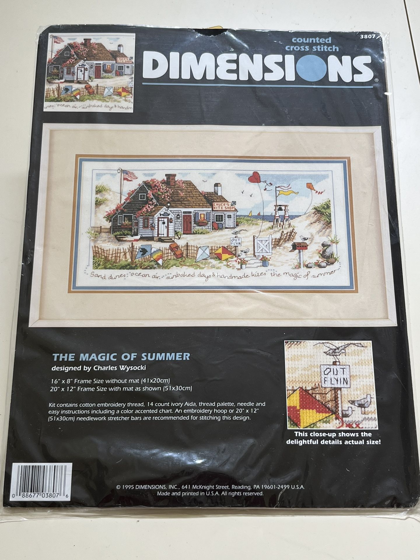 Vintage Dimensions Counted Cross Stitch Kit- The Magic Of Summer 3807 (1995)