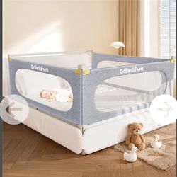 Queen Size Bed Rail for Toddlers (Grey)