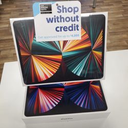 New Apple IPad Pro 12.9 5th Gen 128GB Wifi Tablet - $25 Down To Take Home Today Pay The Rest Later