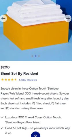 King Sheet Set By Resident