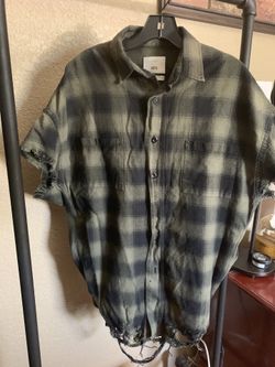 Zara Plaid green shirt