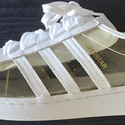 Adidas Originals Superstar Shell Toe Transparent Clear/White Sz 12