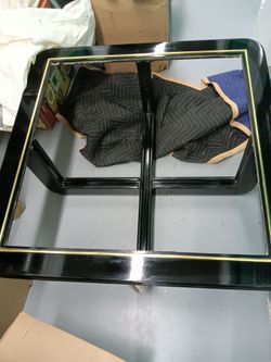 Cocktail Table Mirrored Glass Top